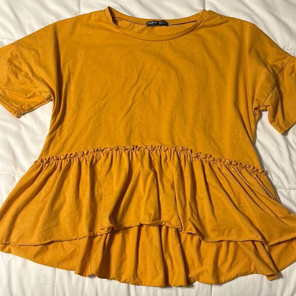 Mustard oversized shirt